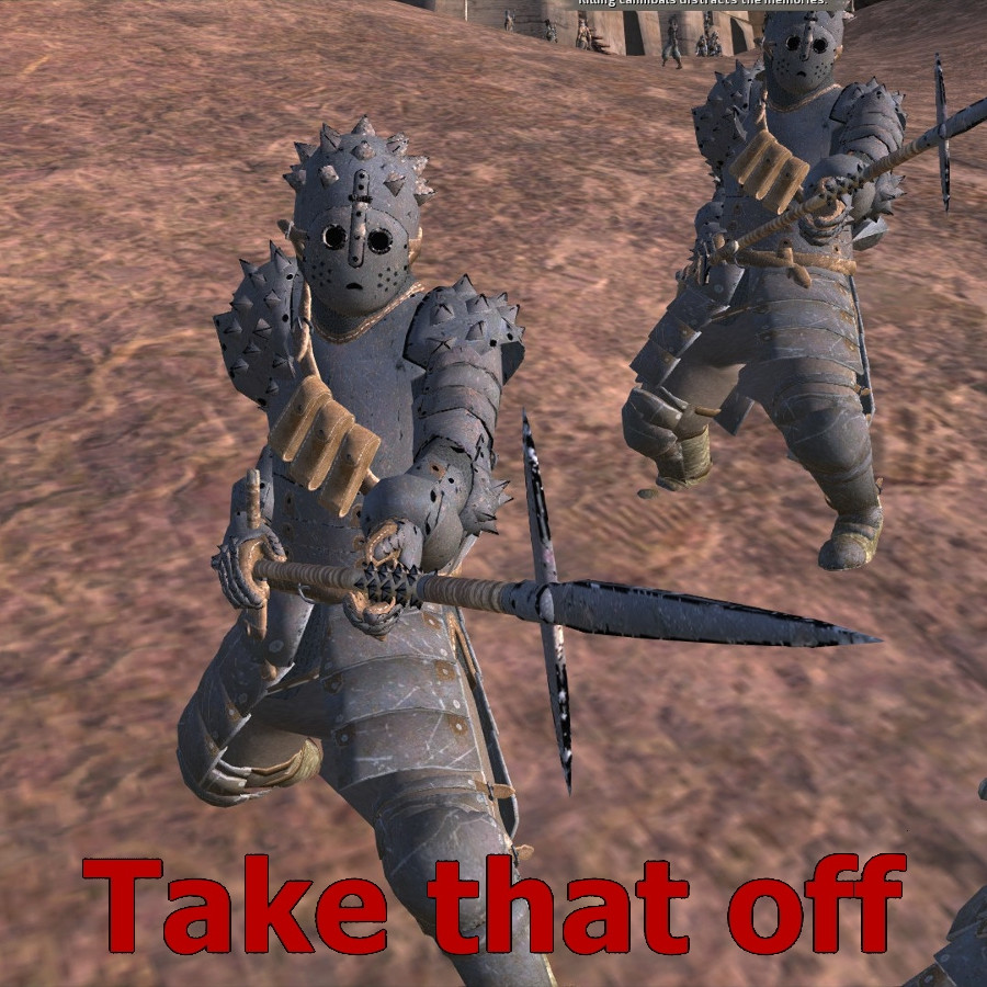 Cannibal Hunter Armour - Take that Off