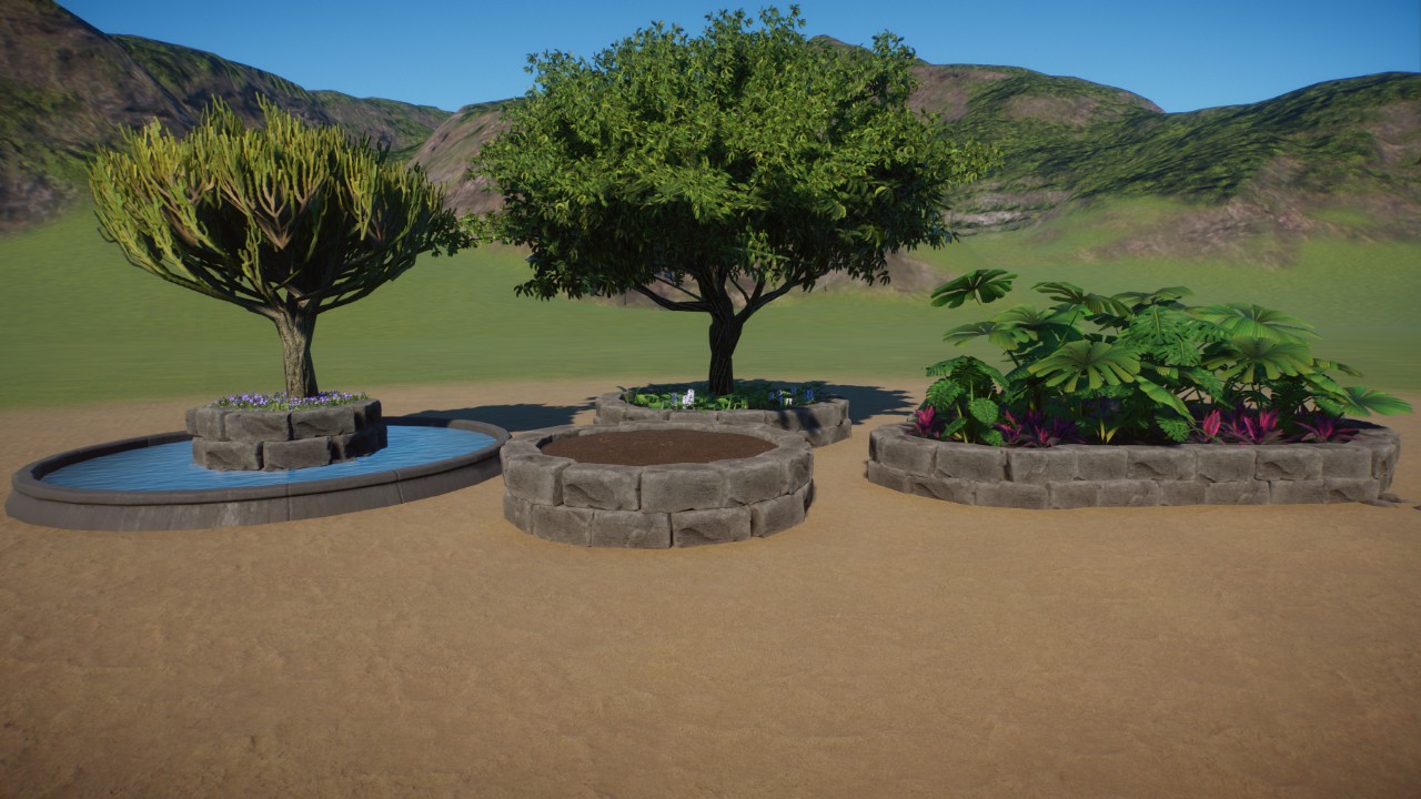 Stone Planters 01 by Six Birds