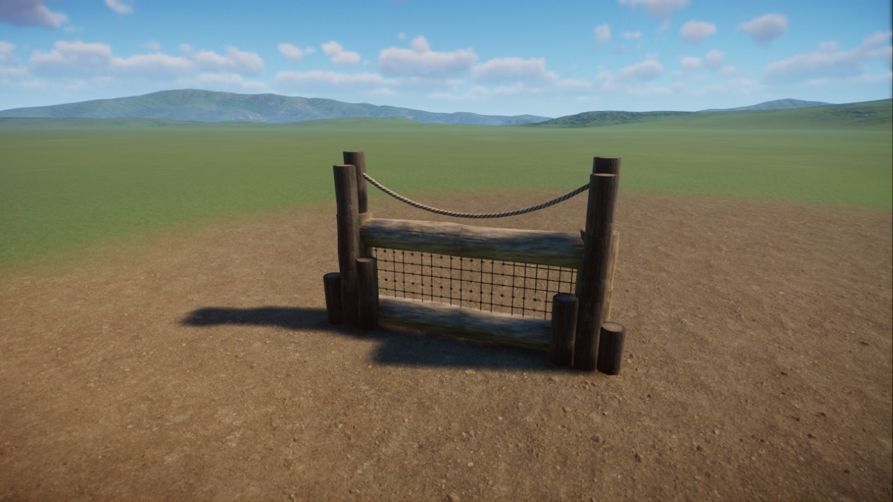Rope and Log Fence