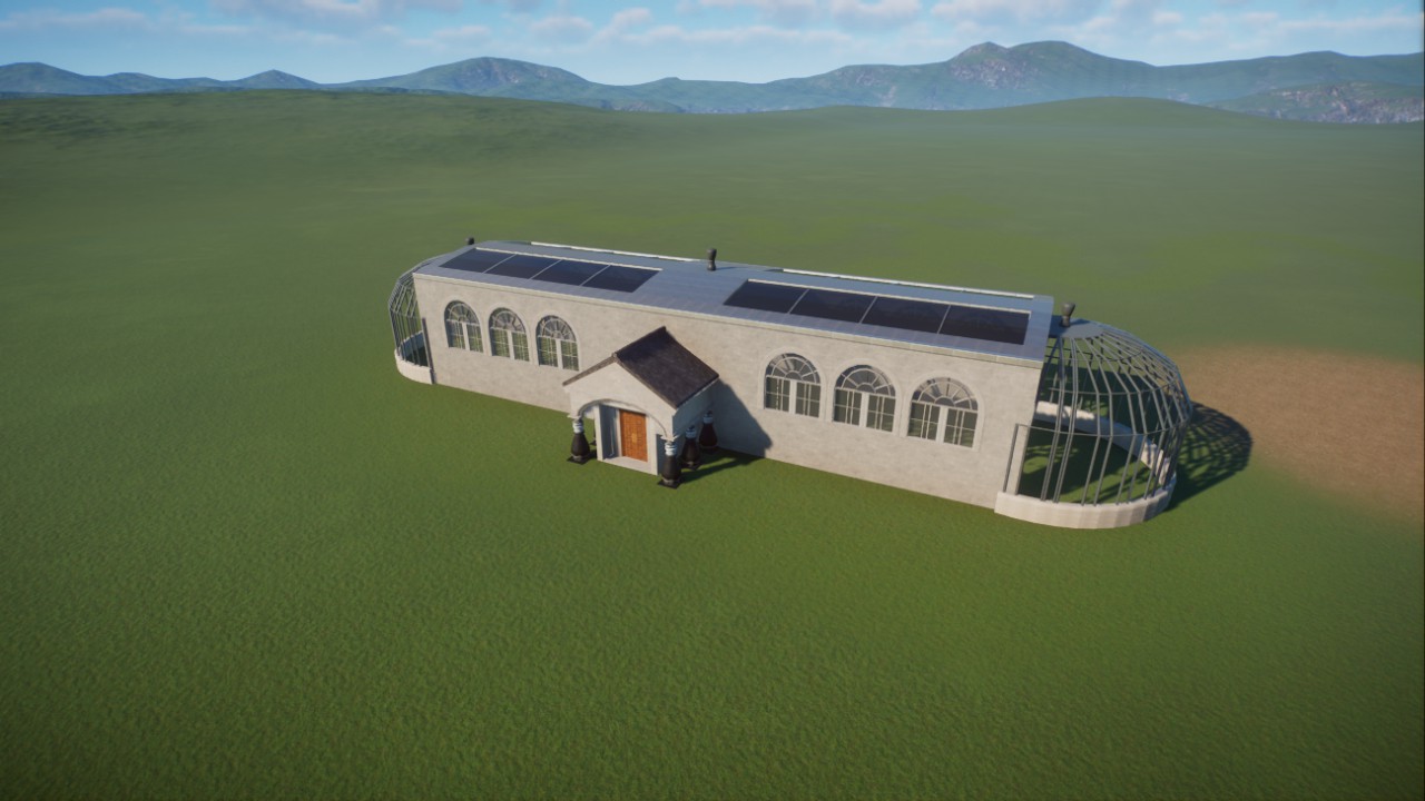 Oval Primate House