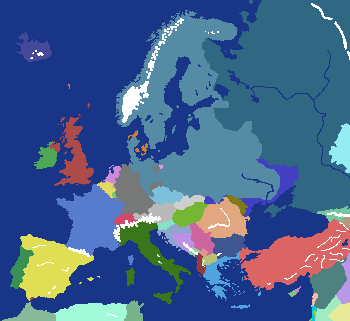 Europe if Sweden had all the land that they ever owned