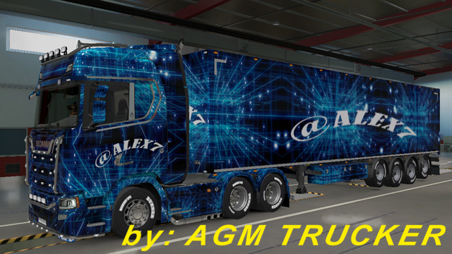 SKIN TRUCK SCANIA S E REBOQUE (@ALEX7) - CANAL AGM TRUCKER