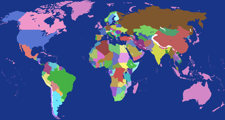 World Map - Lazer Kiwi Empire
