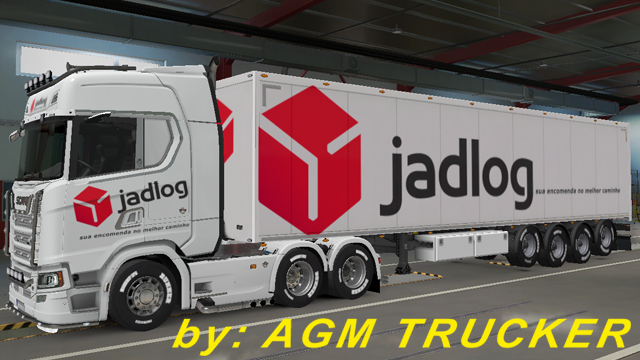 SKIN TRUCK SCANIA S E REBOQUE (JADLOG) - CANAL AGM TRUCKER