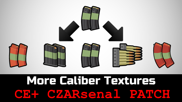 More Caliber Textures Patch for CE+ CZARsenal mod preview for RimWorld
