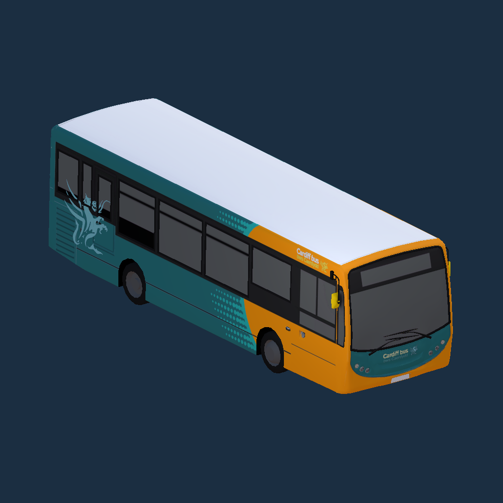 Cardiff Bus Unbranded E200 (old)