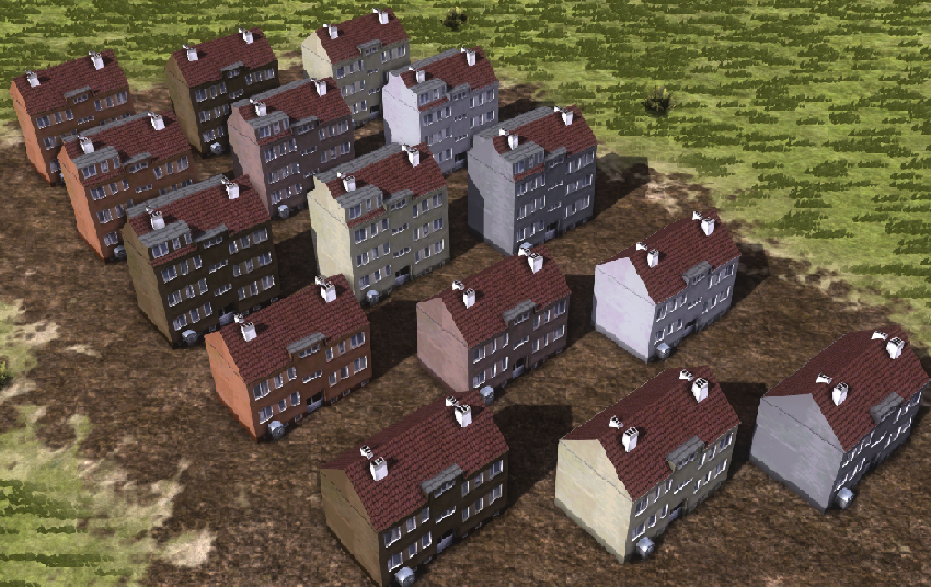 [Pack 2] Skins for German low density housing (30s)