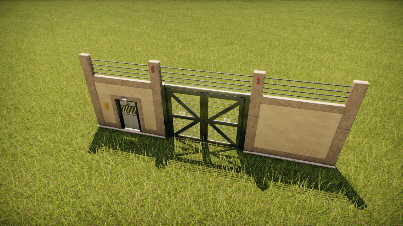 Staff Access Gate - 4 meters tall - 90's Safari Theme