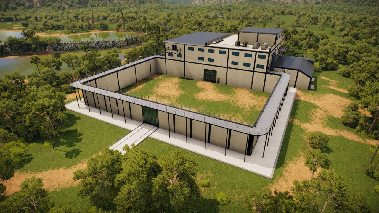 Modern Breeding Facility (Empty holding pen)