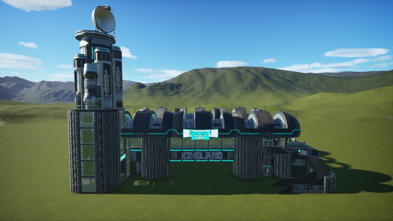 Scifi Themed Monorail Station preview