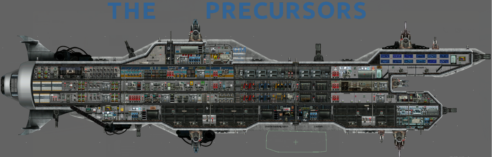 [喵内嘎】先驱者【The Precursors】——渊洋白鲸级侦查舰【向着渊洋进发吧！】 – Barotrauma Mod