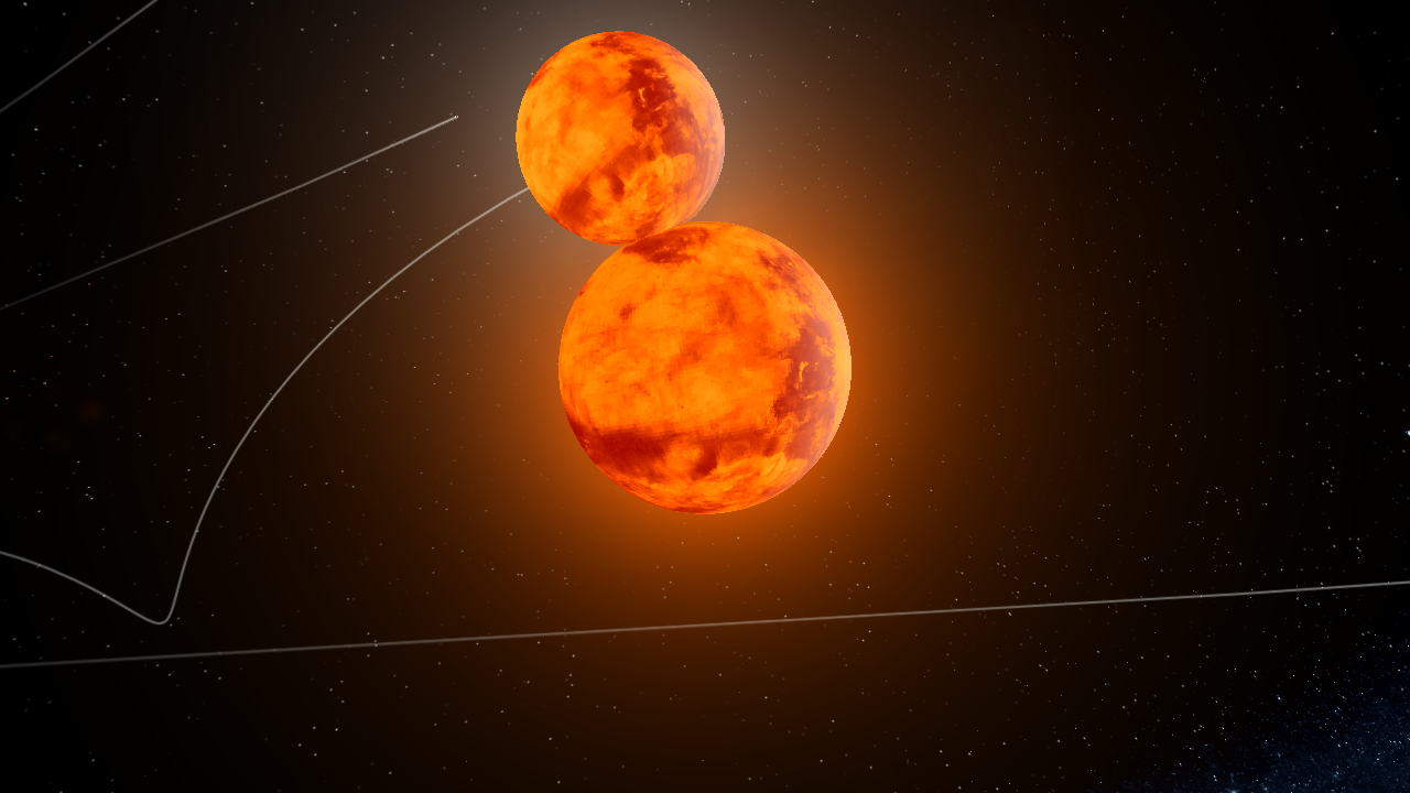 Contact Binary of Two Moons