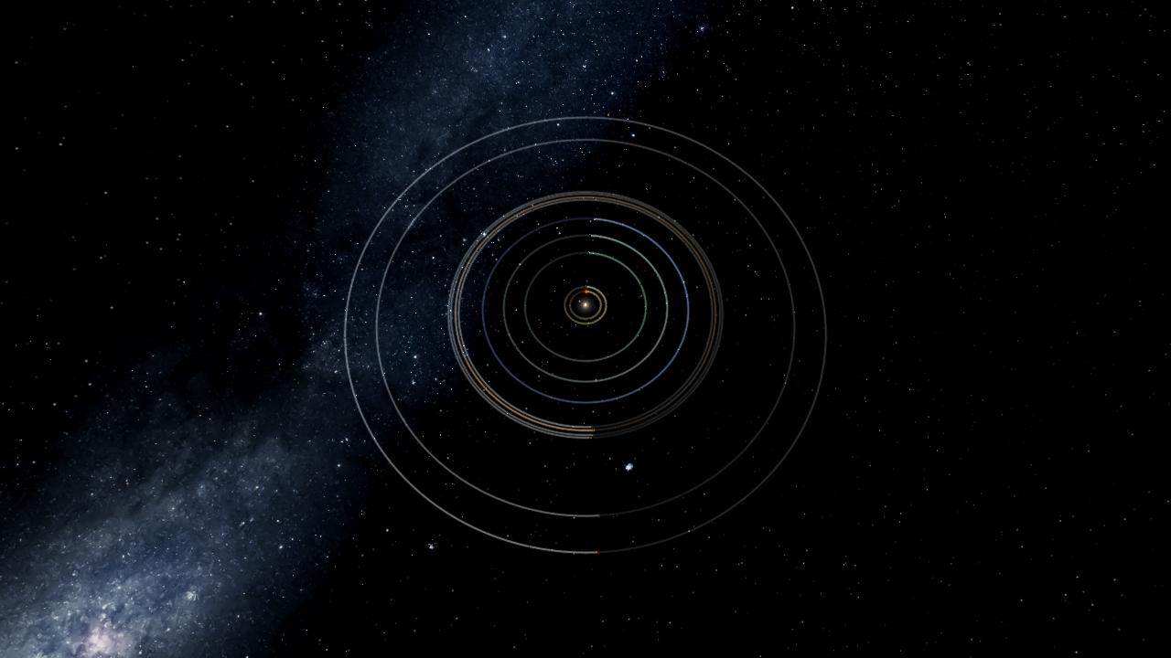 Solar System 4.540 Billion Years Ago (Hypothetical) (Grand Tack Model)