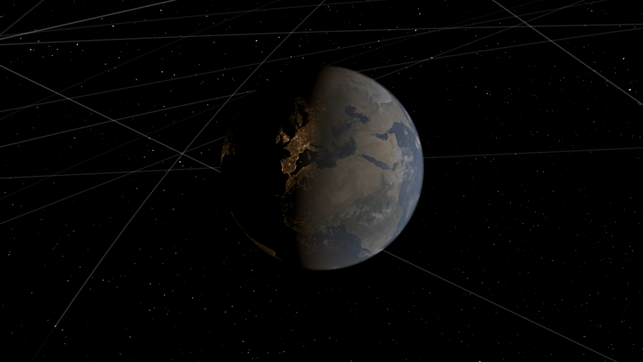 Solar System and The Great Bright Light