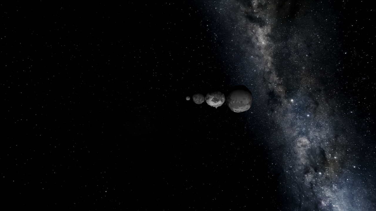 the Four Smallest Asteroids
