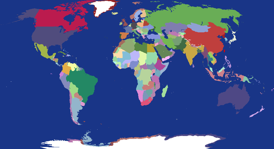 Re-visioned World Map (+ Cities!!)