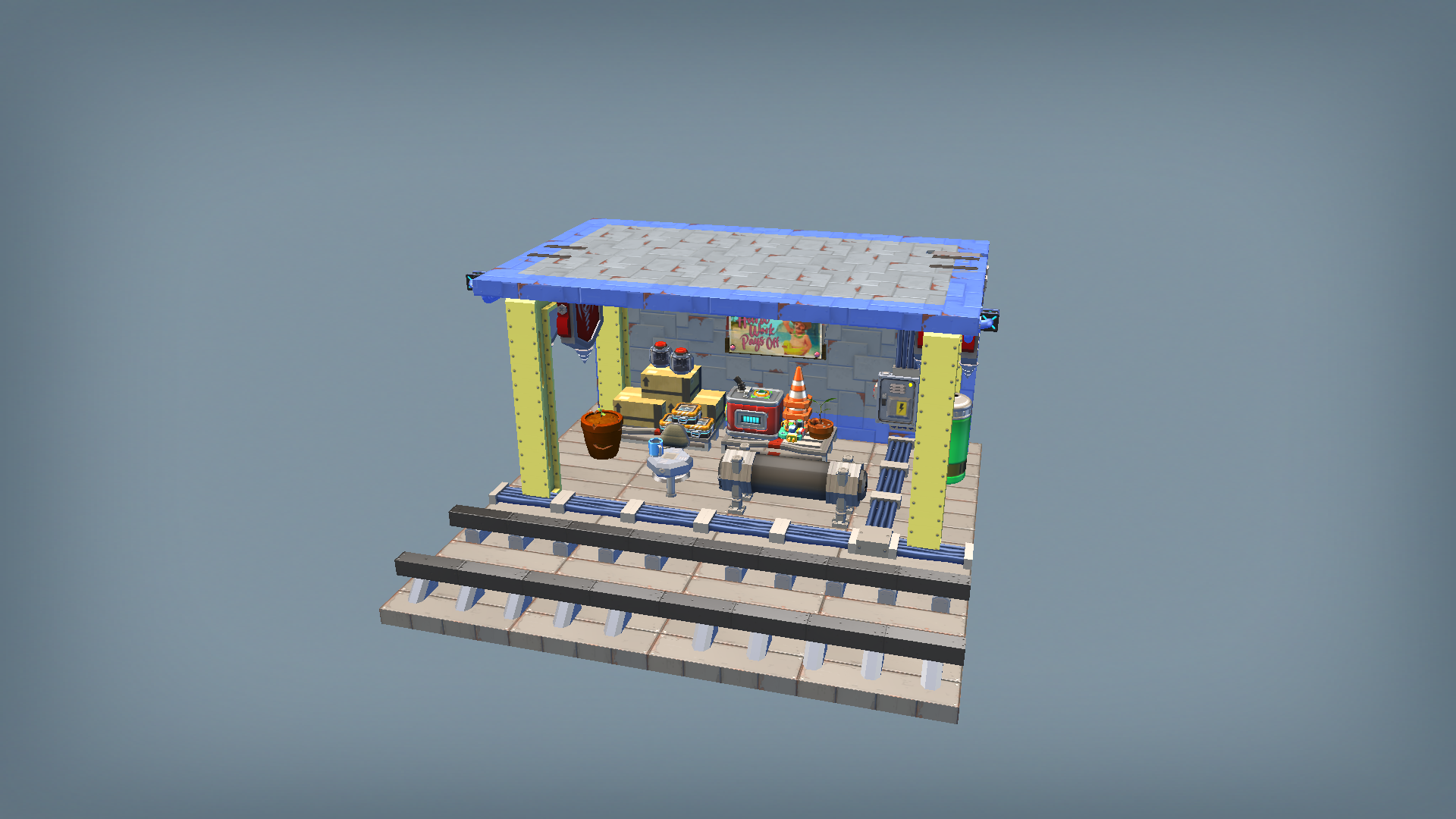 Modular Railway Utility Station