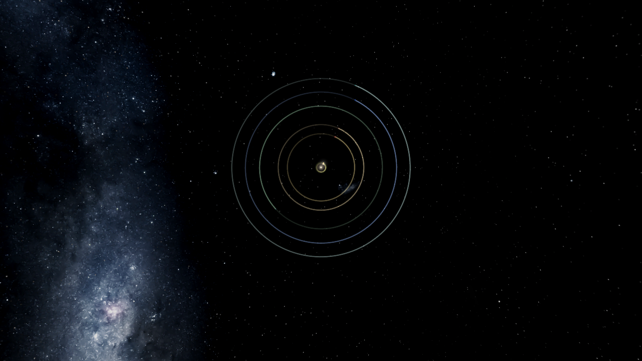 Solar System 4.540 Billion Years Ago (Hypothetical)