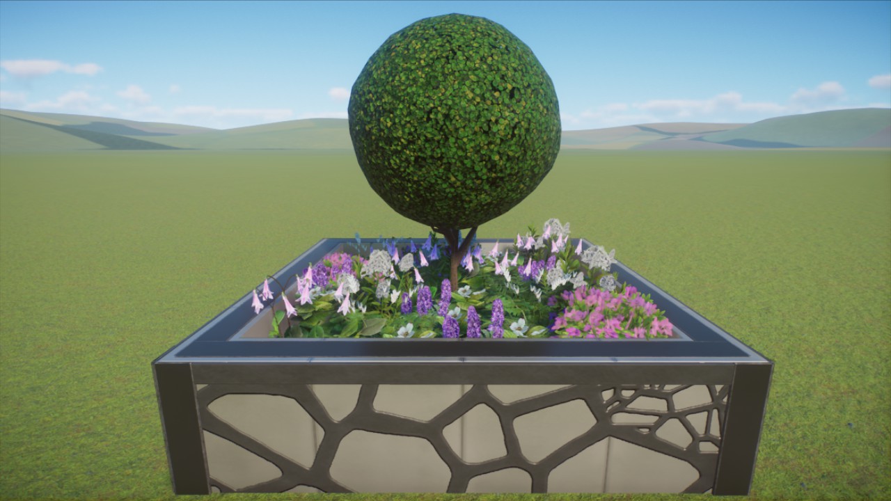 New World Round Shrub Planter
