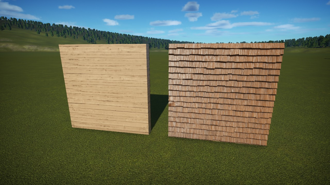4m Cedar Shake Wall