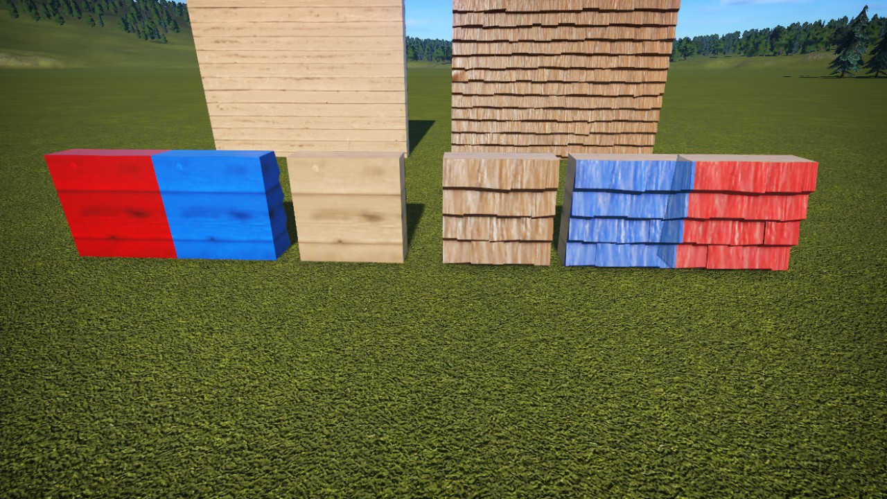 1m Cedar Shake Wall