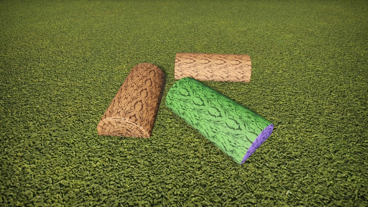 1m Log Half