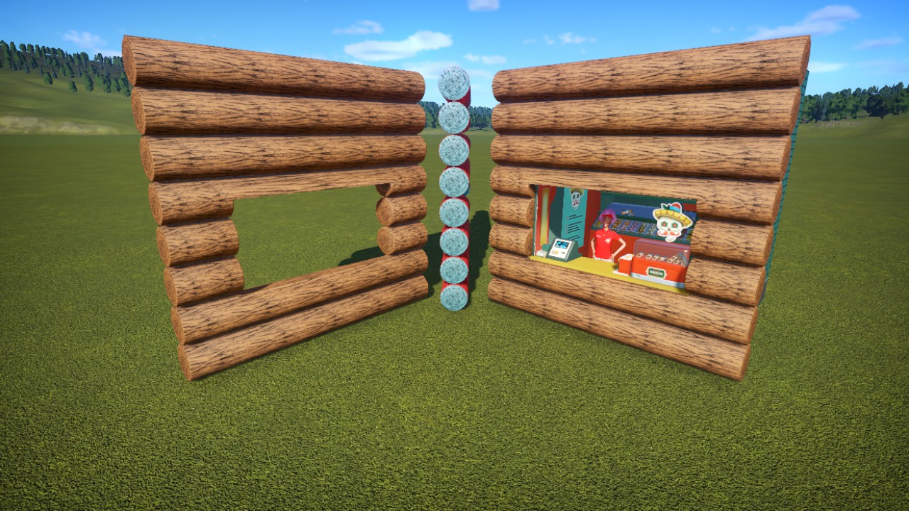 4m Log Shop Front