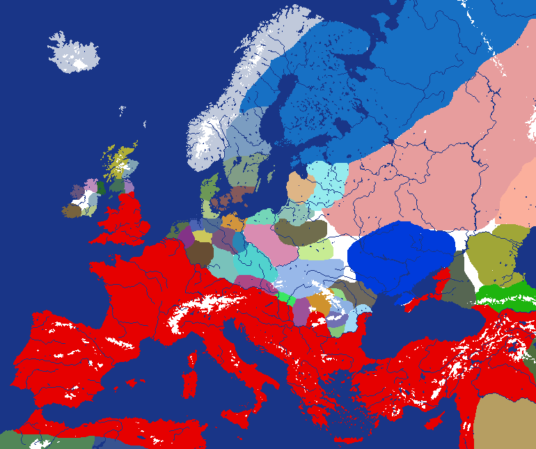 Roman Empire at its peak (117 AD)