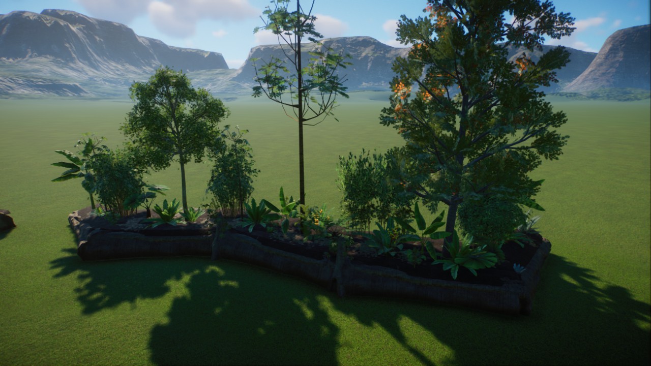 Tropical Path Wall