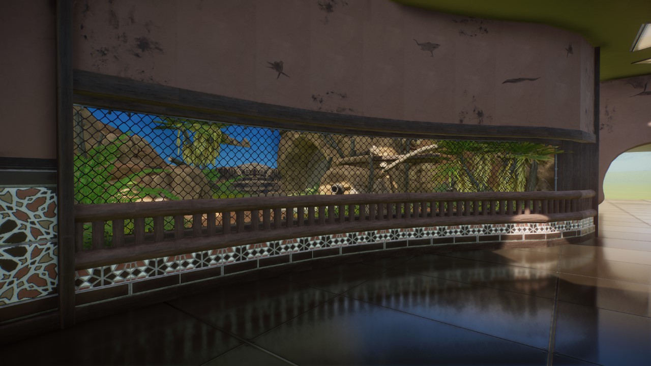 Caracal indoor & outdoor habitat incl. backstage area | by DeLadysigner