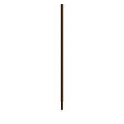 Pole 300cm x 5cm x5cm Darkwood Nut