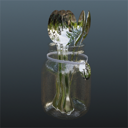 Silverware in Mason Glass Spoon