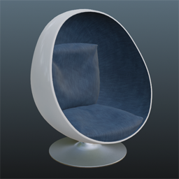 Ball Chair Fabrice Blue