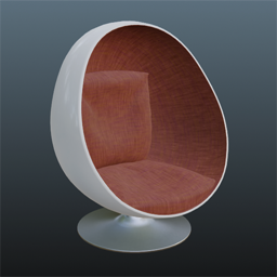 Ball Chair Fabrice Red