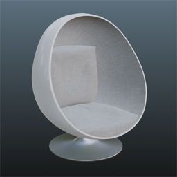 Ball Chair Fabrice White