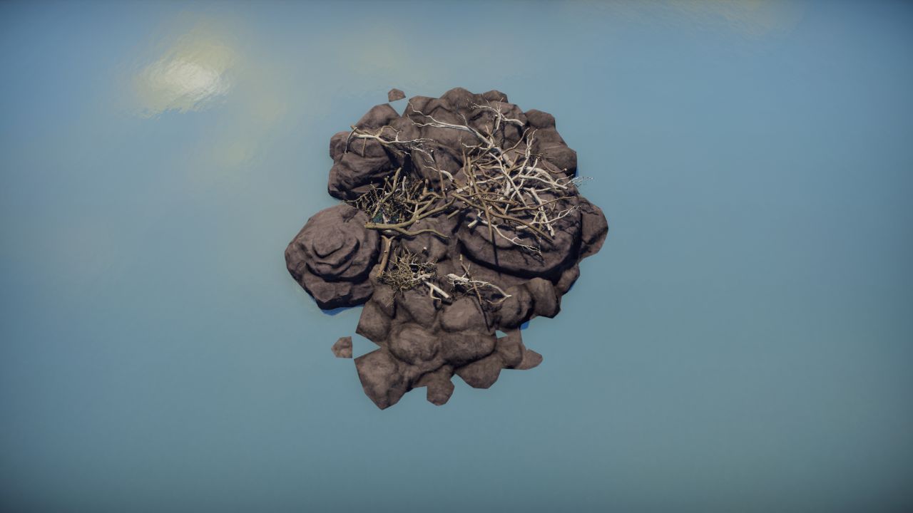 Logs on stones in water 6 / Troncos sobre piedras en agua 6
