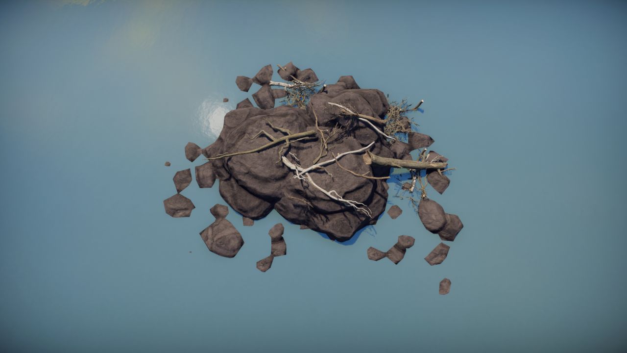 Logs on stones in water 7 / Troncos sobre piedras en agua 7

