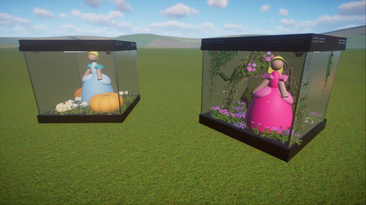 Anna's: Disney Princesses - Show Cases - 'Aurora & Cinderella'