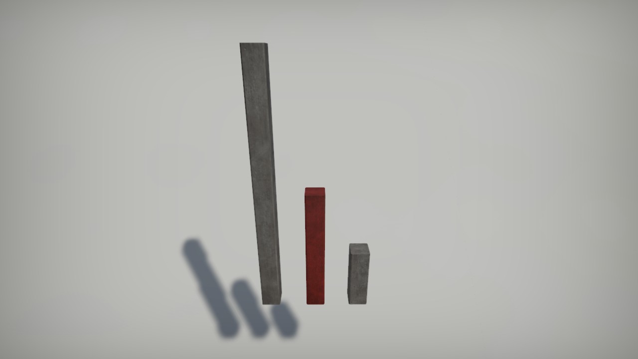 15cm Wooden Post 1m