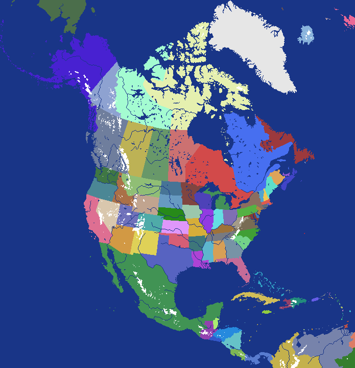 North America but its more Split up