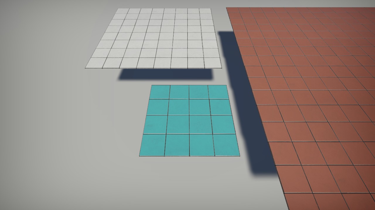 Large Tile Floor 1m