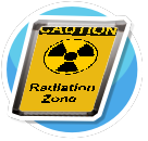 Caution Radiation Zone 1