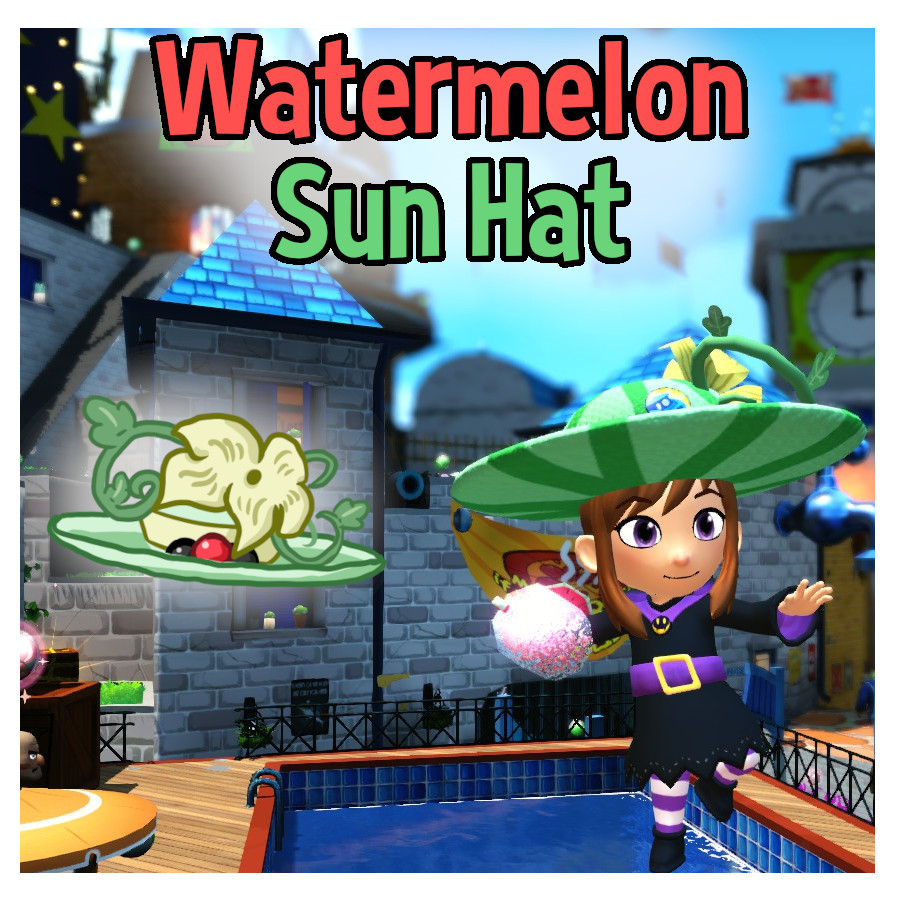Watermelon Sun Hat (Brewing Hat Flair)