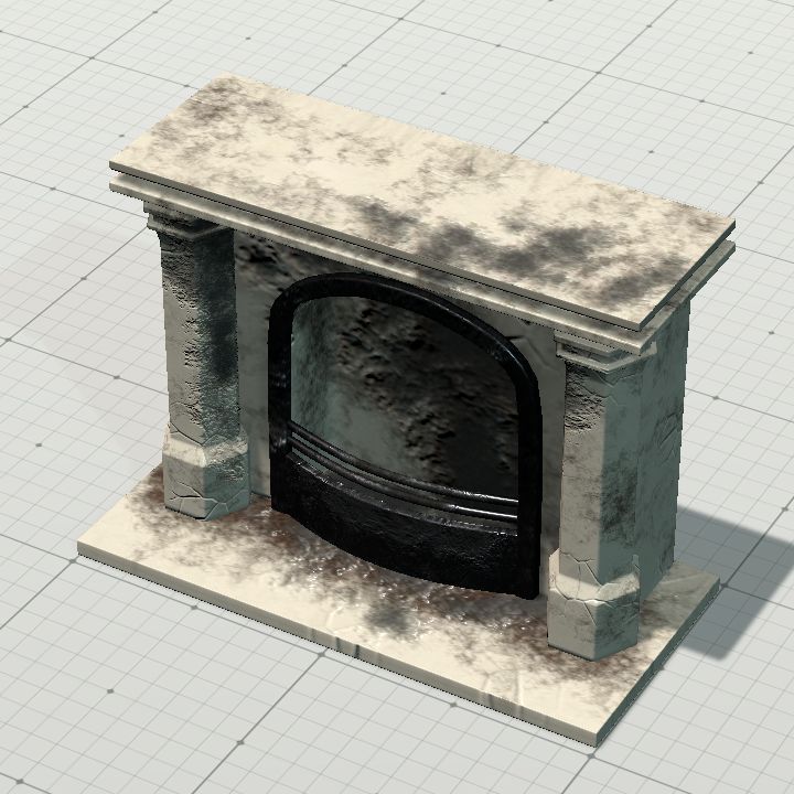Fireplace, Haunted Mansion