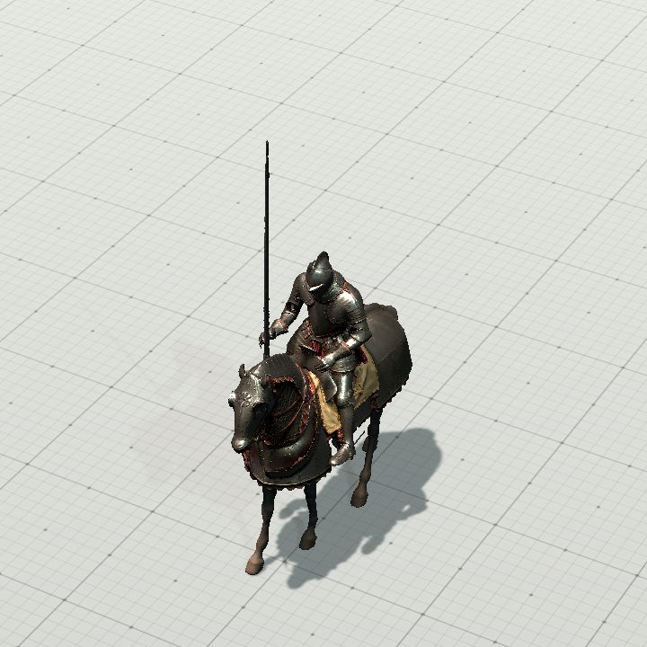 Knight, Mounted (Sir Garadane) [Token]