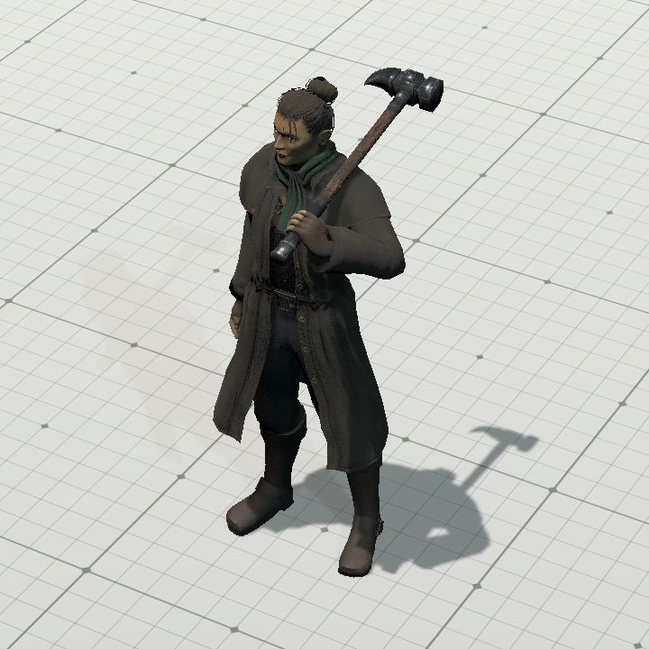 Man, with Hammer [Token]