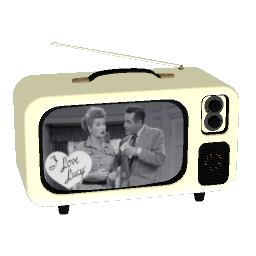 Retro Vintage Mini TV - Cream