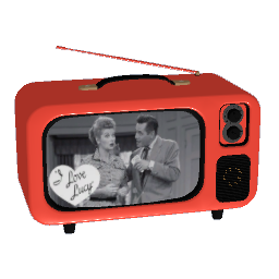 Retro Vintage Mini TV - Red