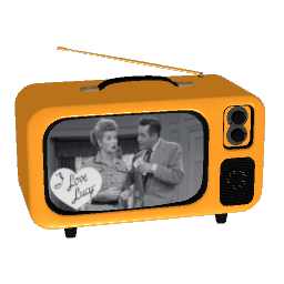 Retro Vintage Mini TV - Orange