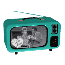 Retro Vintage Mini TV - Blue